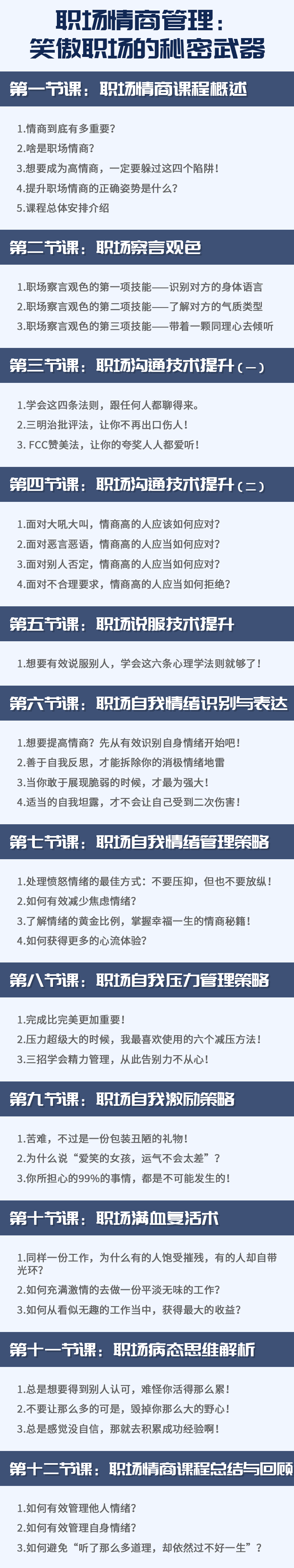 职场情商管理课程：笑傲职场的秘密