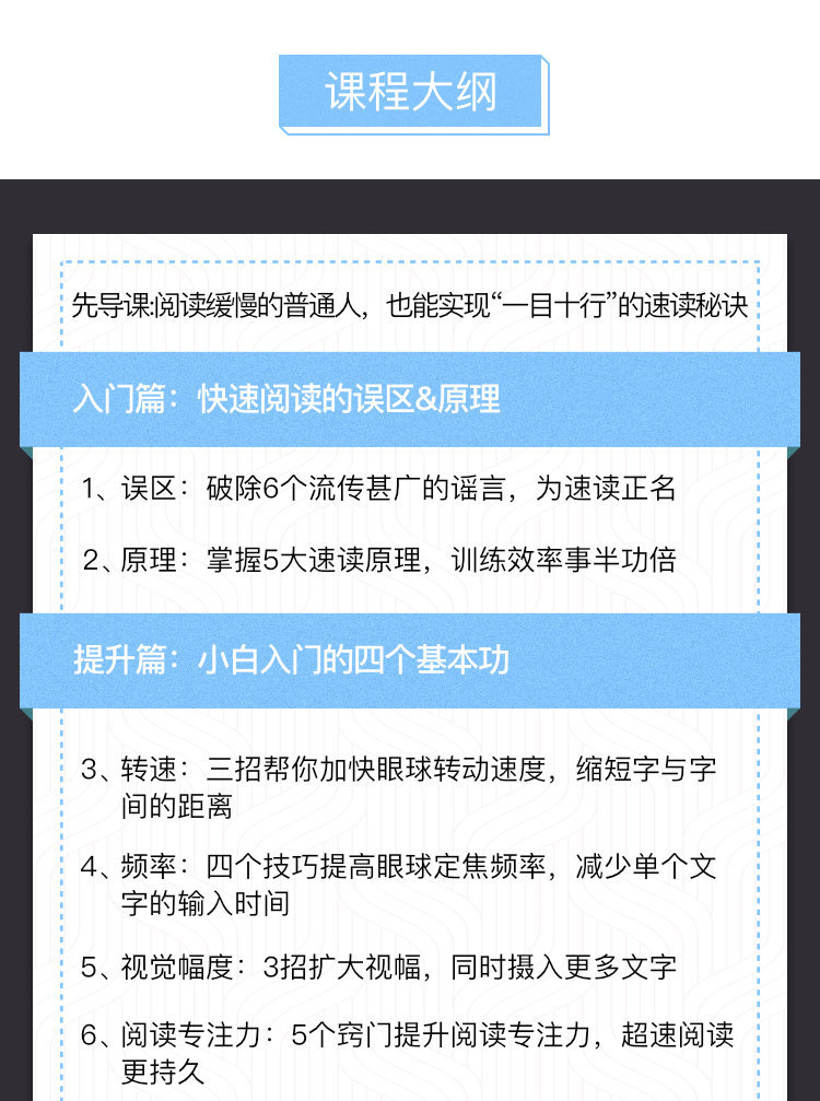 快速阅读教程12堂快速阅读课，10倍提升阅读效率
