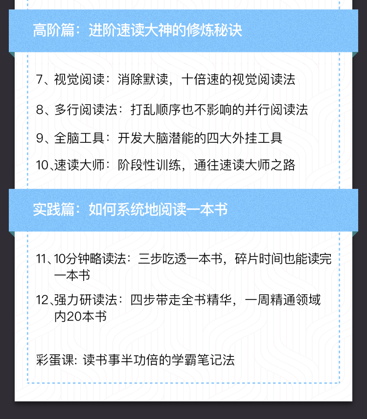 快速阅读教程12堂快速阅读课，10倍提升阅读效率